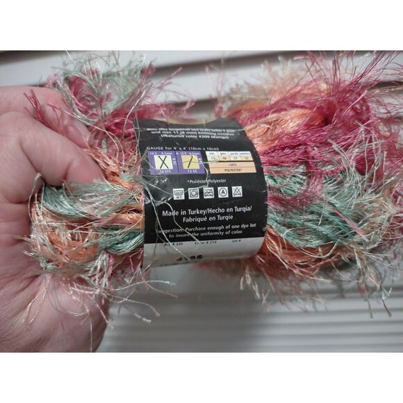 Lion Brand Fun Fur yarn 5 weight multicolor 5.25 oz total 192 yards length - Picture 11 of 11